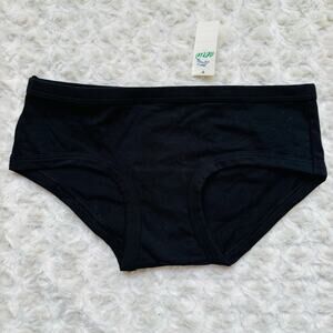Aerie Black Boybrief Culotte Real Good Cotton Underwear Undies Panties Small NEW